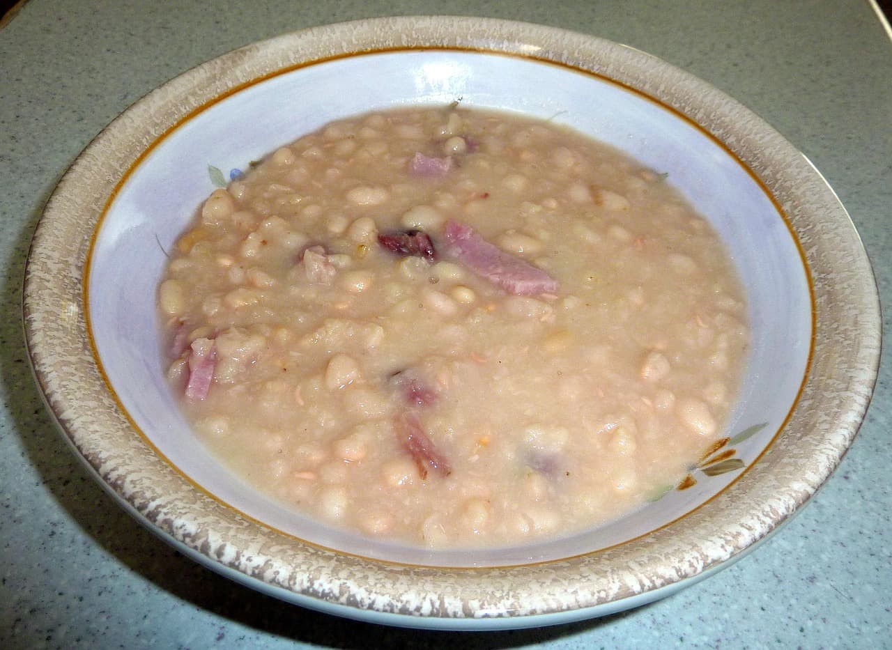 Alubias estofadas con calabaza