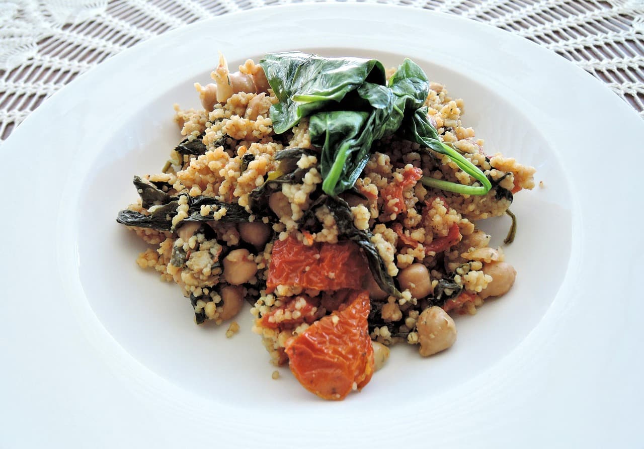 Garbanzos con espinacas